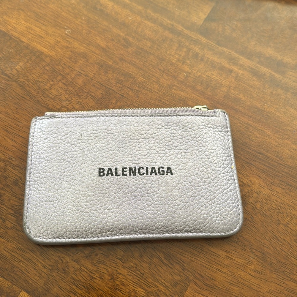 Balenciaga 637130 Card Case Business Card Holder Pass Case coin purse lilac